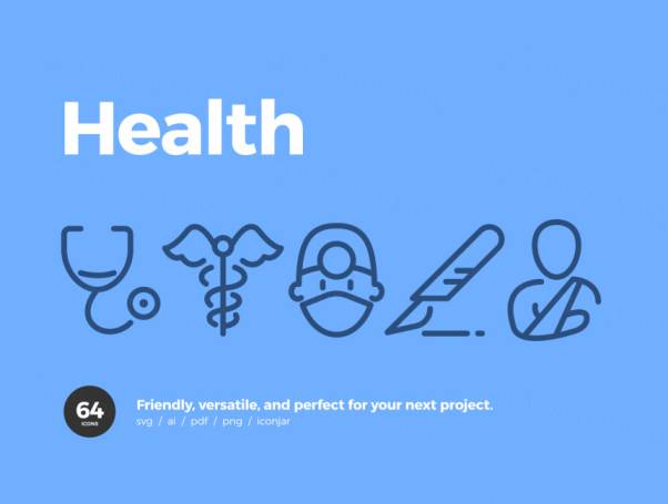 医疗健康矢量图标合集
