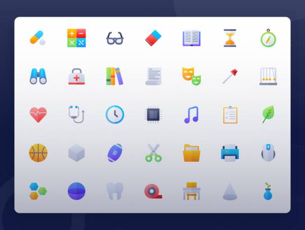 教育类图标元素矢量图标