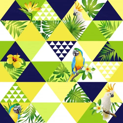 79异国情调的时尚热带植物和鹦鹉图案.jpg