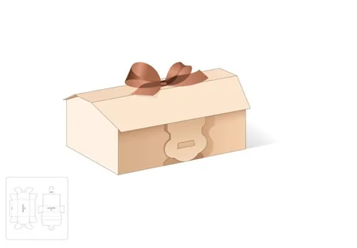 文具钢笔礼品盒模切图/刀模图EPS源文件