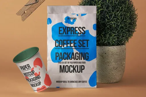 新鲜的psd纸袋样机 Psd Paper Bag Mockup Showcase