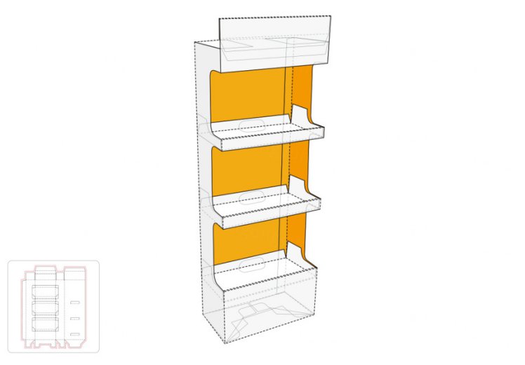 展示架模切图/刀模图EPS源文件