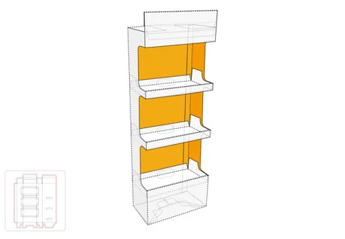 展示架模切图/刀模图EPS源文件