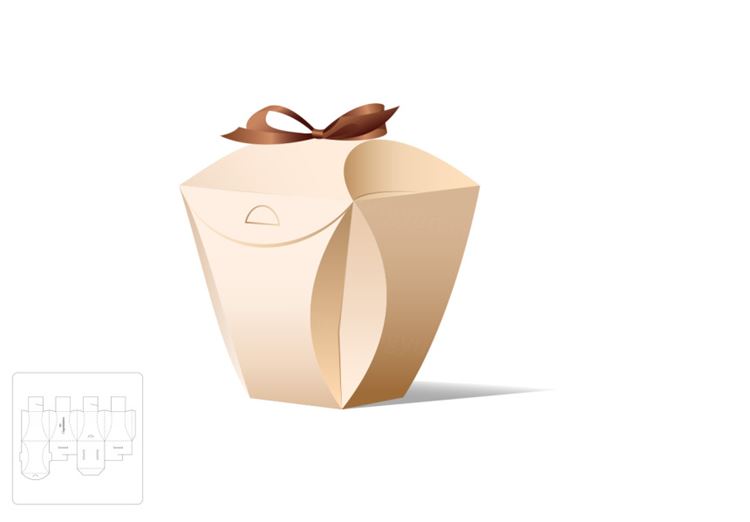 糖果礼品盒模切图/刀模图EPS源文件