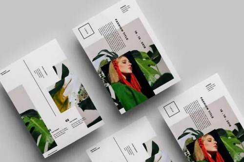 非常高端的简约时尚海报宣传单