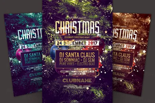 圣诞海报模板 Christmas Flyer Template