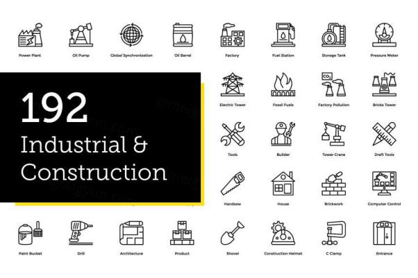 工业和建筑图标 192 Industrial and Construction
