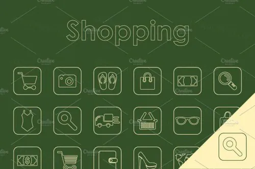 购物主题简约风图标 25 SHOPPING simple icons