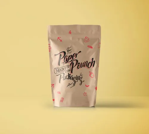 牛皮纸袋包装样机 Psd Paper Pouch Packaging Vol4