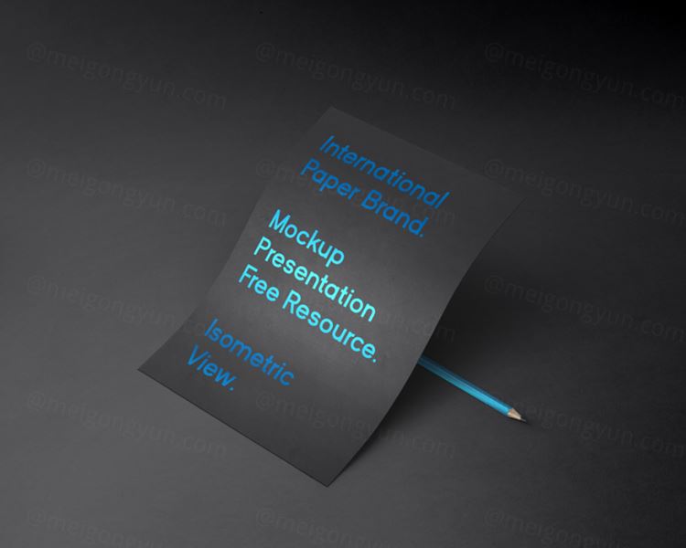 纸张模型PSD贴图模板International Psd Paper Mockup