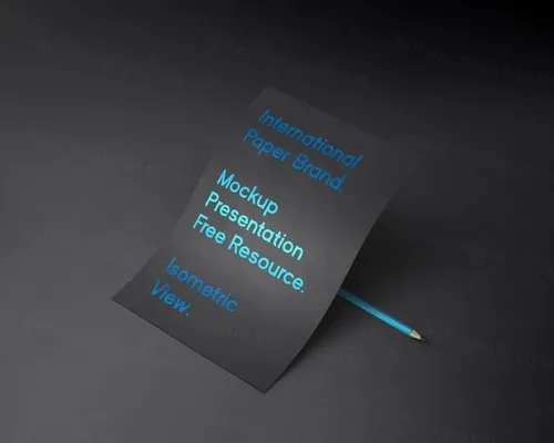 纸张模型PSD贴图模板International Psd Paper Mockup