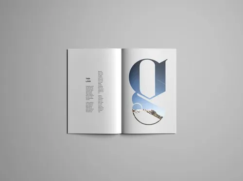 完美简单的画册设计展示样机PSD模板 Brochure mockup