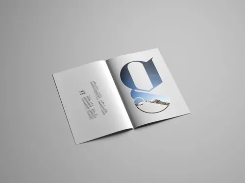 完美简单的画册设计展示样机PSD模板 Brochure mockup