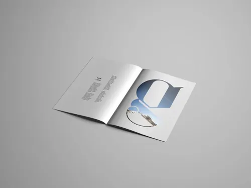 完美简单的画册设计展示样机PSD模板 Brochure mockup