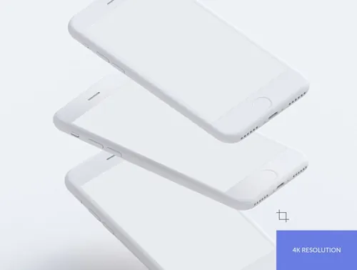 iPhone手机实体模型PSD贴图模板Simple Mockups