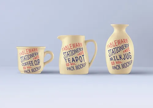 经典psd咖啡杯样机 Tableware Psd Mockup Vol3