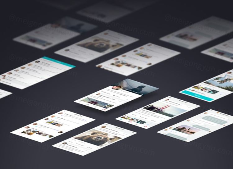 透视应用程序屏幕模型样机 Perspective App Screens Mock-Up 15