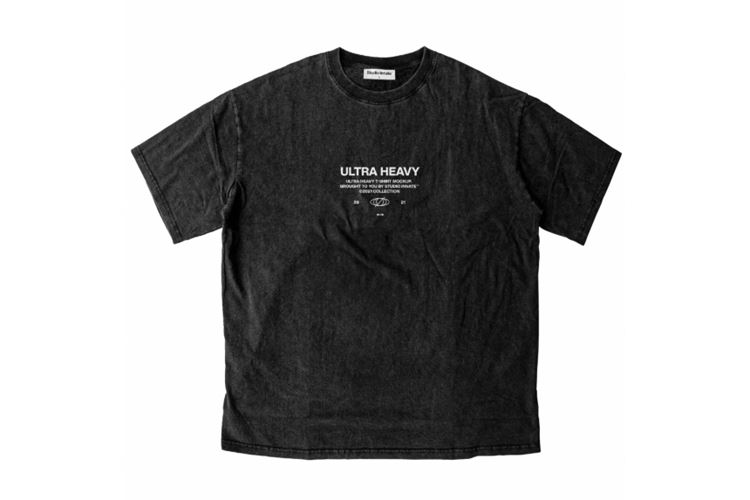 街头潮流水洗T恤服装设计贴图展示样机PSD模板 Ultra