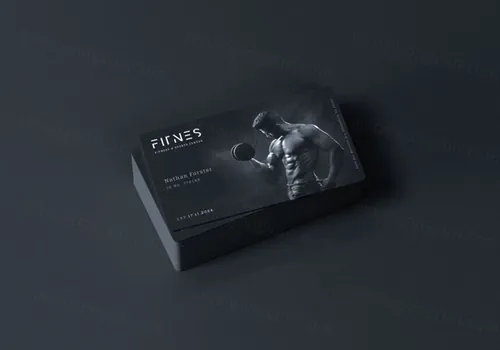 俱乐部会所会员卡印刷效果图样机 Membership Card Mockup