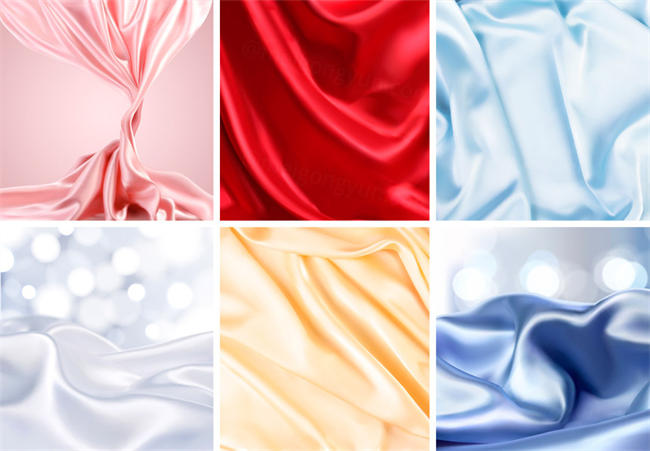 高端丝绸化妆品背景AI矢量元素Cosmetic posters AI template