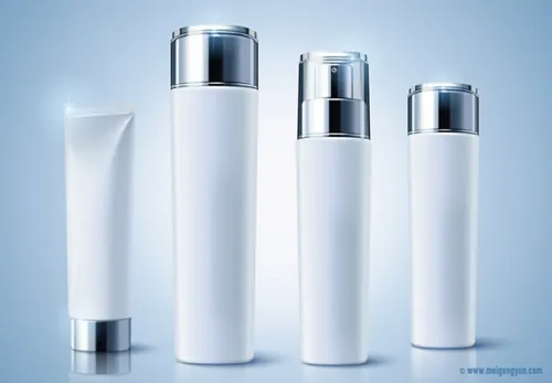 高端护肤品套装包装AI矢量海报模板Cosmetic posters AI template