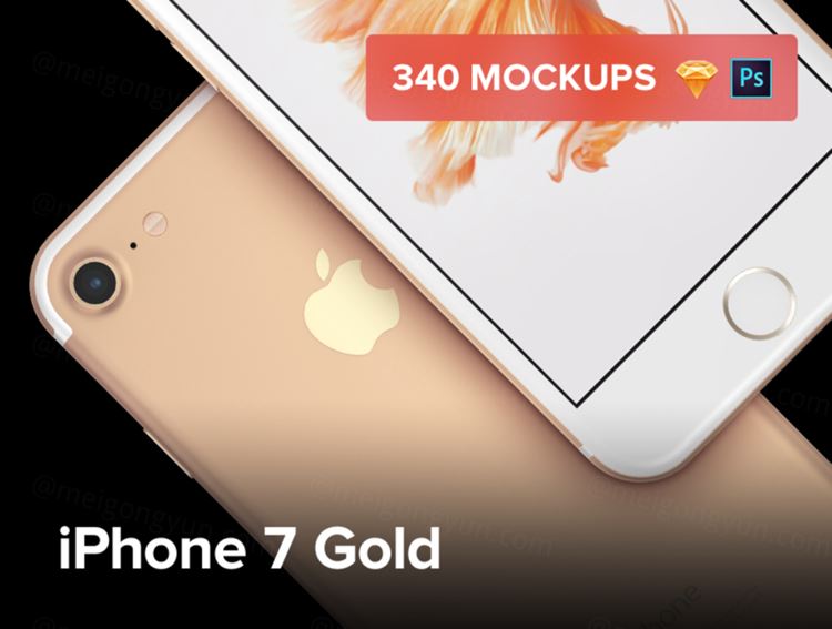 iPhone7贴图样机实体模型340 iPhone 7 Silver Mockups