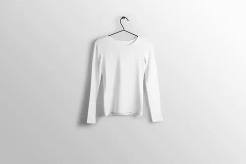 长袖T恤服装设计样机提案PSD模板 Mockup of different parts of clothing