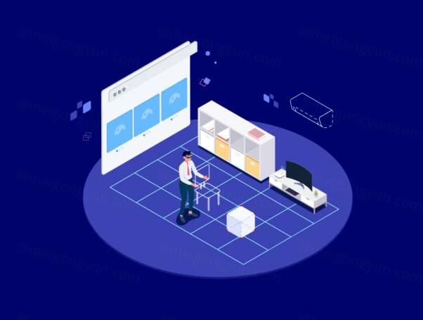 AR虚拟现实套件等距图 Kit Isometric Illustrat