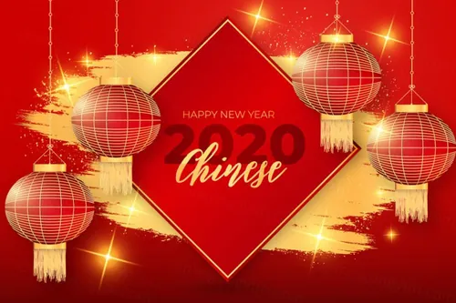 春节快乐新春中国传统新年贺卡横幅海报矢量插画素材