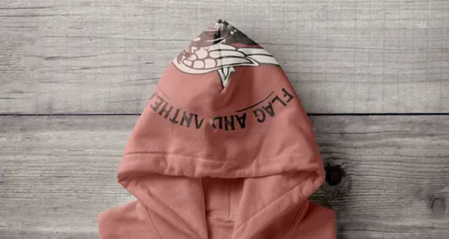 卫衣连帽衫模型PSD贴图模板Folded Psd Hoodie Sweatshirt Mockup