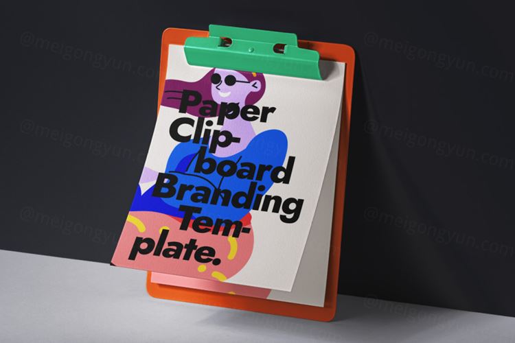 纸Psd剪贴板样机 Paper Psd Clipboard Mockup