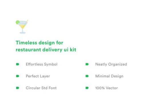 餐饮美食餐厅食品配送外卖订单移动手机APP UI工具包Panci UI Kit