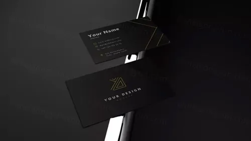 高端黑色名片样机