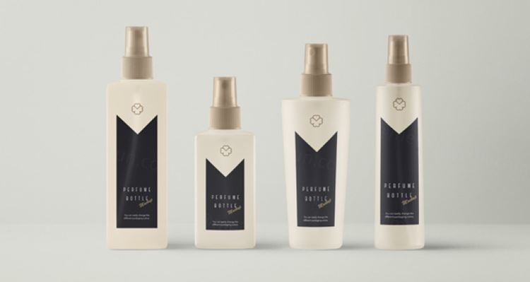 喷雾瓶包装设计PSD贴图模板Spray Psd Perfume Bottle Mockup
