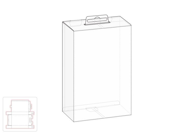 零售包装盒与悬挂标签模切图/刀模图EPS源文件