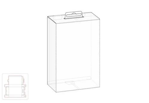 零售包装盒与悬挂标签模切图/刀模图EPS源文件