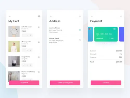 时尚简洁电子商务在线购物移动手机应用程序UI工具包Nova E-commerce