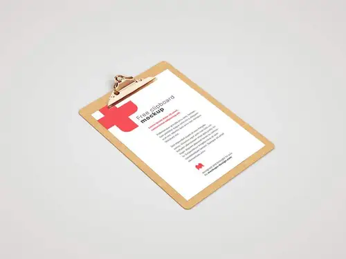 菜单设计提案样机PSD模板 Clipboard mockup 样机模版