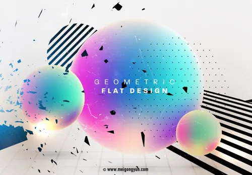 抽象不规则星球矢量元素Abstract irregular star vector elements