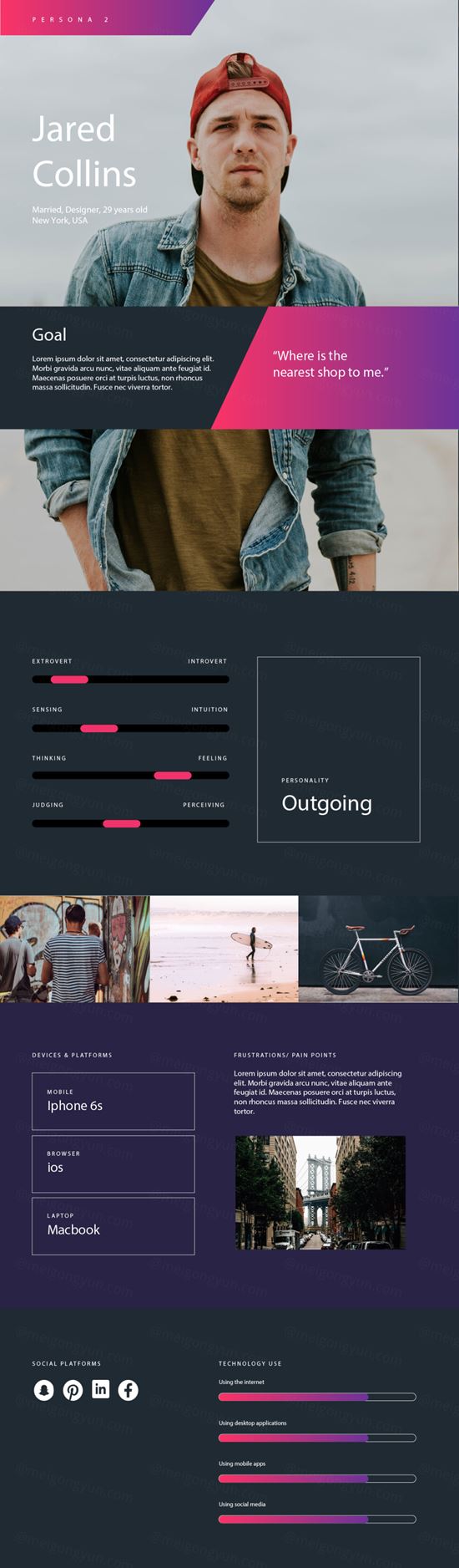 时尚潮流人物AI矢量设计素材Buyer Personas I