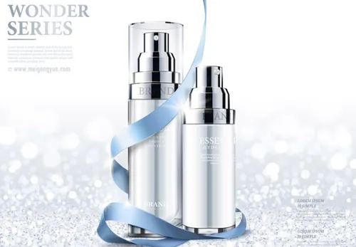 高端护肤品AI矢量海报模板Cosmetic posters template