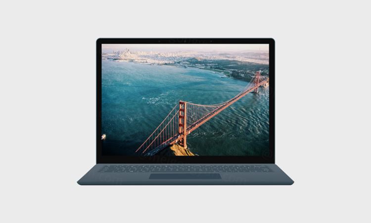 笔记本电脑模型Microsoft Surface Laptop Flat Mockup