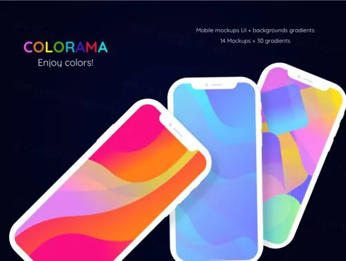 移动支付钱包APP应用UI设计模板Colorama UI Kit