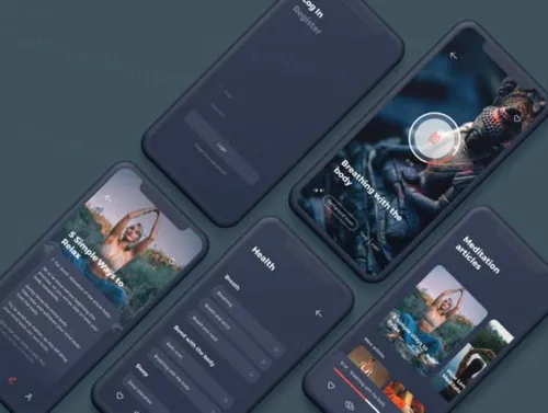 时尚高端深色浅色ios系统移动手机应用程序APP UI工具包Namaste iO