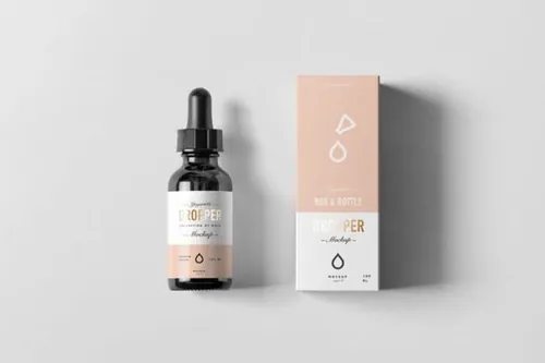 精华液滴瓶样机模板 Dropper Bottle Mock-up 5
