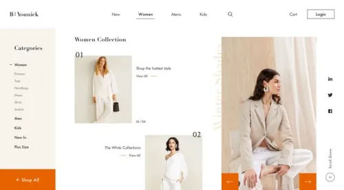 时尚服饰电子商务网站模板 Fashion E-Commerce Web