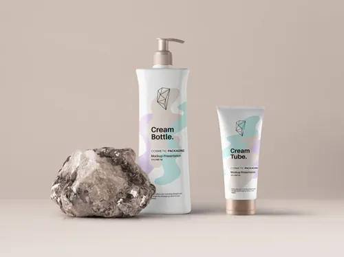 洗面奶、洗发水包装样机 Psd Cosmetic Packaging Mockup Vol8