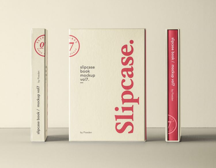 手提箱书本样机 Psd Slipcase Book Mockup Vol7