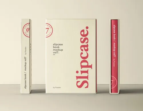 手提箱书本样机 Psd Slipcase Book Mockup Vol7