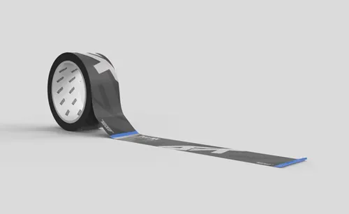 塑料胶带封箱带品牌VI设计提案样机PSD模板 Duct tape mockup Premium Psd